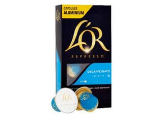 L'Or Decaffeinato - 10 hliníkových kapslí pro Nespresso kávovary