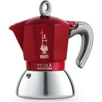 NEW MOKA INDUCTION RED 2 CUPS